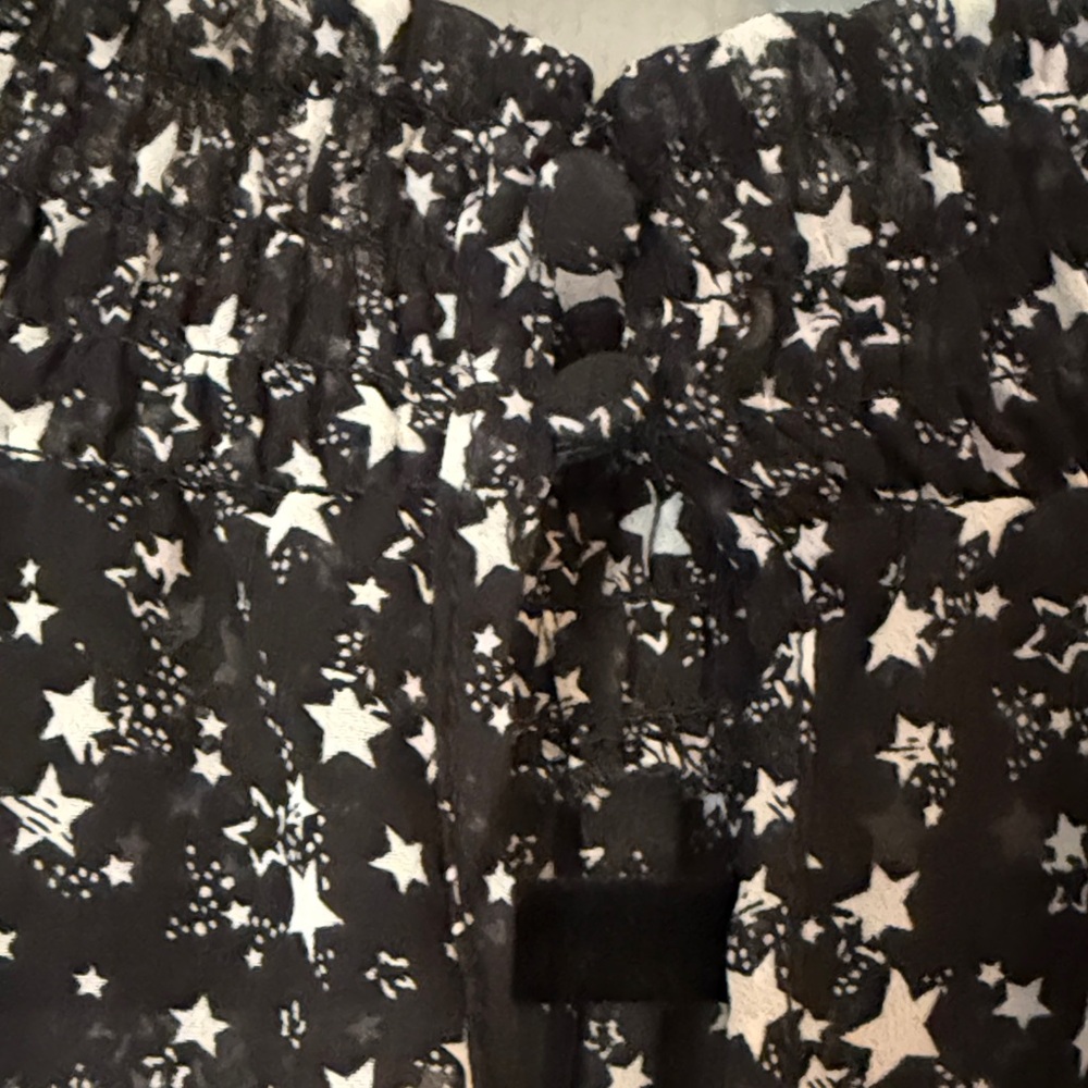 Torrid Black and White Starry Night Fully Lined Midi Dress - Picture 12 of 13